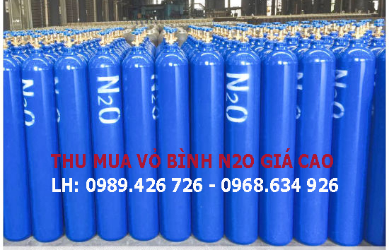 THÂU VỎ BÌNH KHÍ CƯỜI, VỎ BÌNH N2O GIÁ CAO