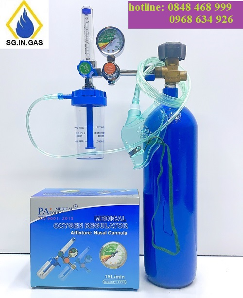 GIÁ BÌNH KHÍ OXY THỞ 3 LÍT