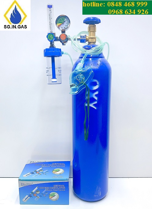 GIÁ BÌNH KHÍ OXY THỞ 7 LÍT