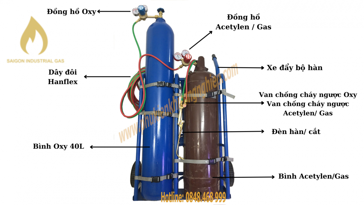BỘ HÀN CÔNG NGHIỆP OXY/ ACETYLEN